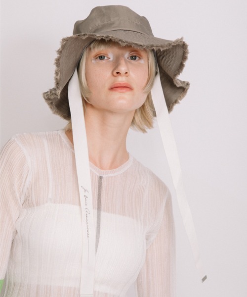 AULA AILA（アウラアイラ）の「フリンジアドベンチャーハット（ハット・レディース・ブラック/カーキ・0）」の17枚目の写真