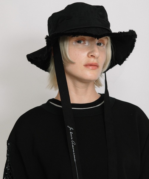 AULA AILA（アウラアイラ）の「フリンジアドベンチャーハット（ハット・レディース・ブラック/カーキ・0）」の19枚目の写真