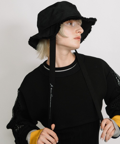 AULA AILA（アウラアイラ）の「フリンジアドベンチャーハット（ハット・レディース・ブラック/カーキ・0）」の20枚目の写真