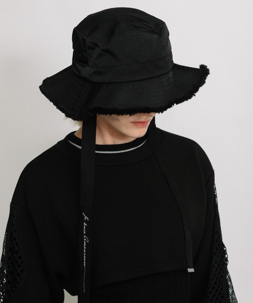 AULA AILA（アウラアイラ）の「フリンジアドベンチャーハット（ハット・レディース・ブラック/カーキ・0）」の21枚目の写真