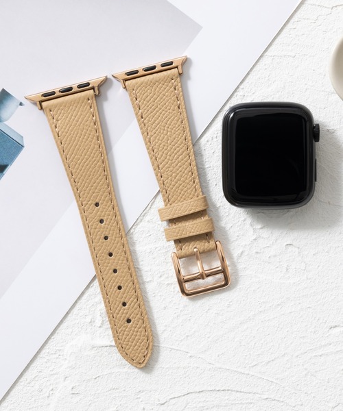 emonique(エモニーク)の「本革レザー Apple Watch バンド スマートウォッチバンド【38/40/41/42/44/45/49mm対応】(デジタル腕時計・レディース・ホワイト/レッド/グレー/ブラウン/ベージュ/ブラック・42/38)」の5枚目の写真
