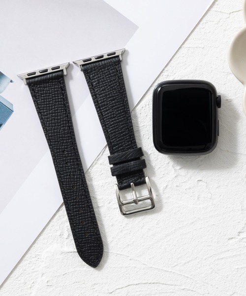 emonique(エモニーク)の「本革レザー Apple Watch バンド スマートウォッチバンド【38/40/41/42/44/45/49mm対応】(デジタル腕時計・レディース・ホワイト/レッド/グレー/ブラウン/ベージュ/ブラック・42/38)」の1枚目の写真