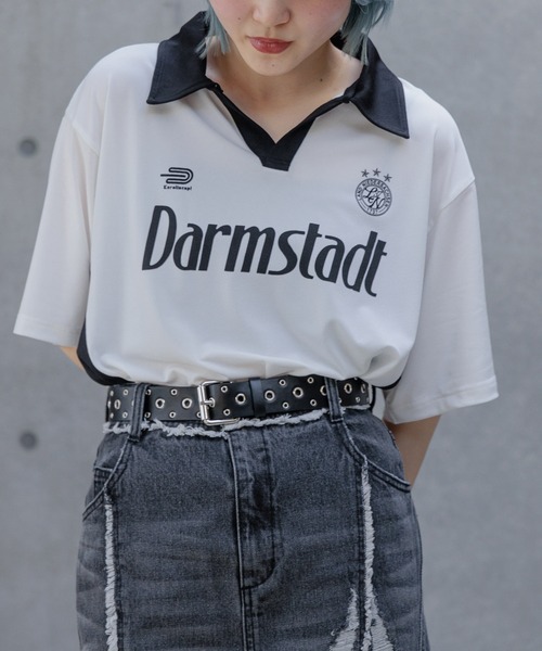 PAGEBOY(ページボーイ)の「スキッパーゲームシャツ(Tシャツ/カットソー・レディース・ネイビー/ブラック/オフホワイト/ブルー/ホワイト・FREE)」の3枚目の写真