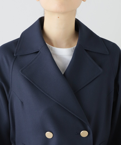 La TOTALITE（ラトータリテ）の「ミドルトレンチコート（トレンチコート・レディース・ネイビー/ベージュ・38/36）」の17枚目の写真