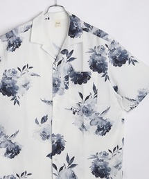 WESTSEA（ウエストシー）の「ストレッチ インクジェットプリント 半袖 オープンカラーシャツ(猫･アニマル･和柄･龍虎･フォト・風神雷神・ペンギン・鯨・クラゲ・花)（シャツ/ブラウス）」