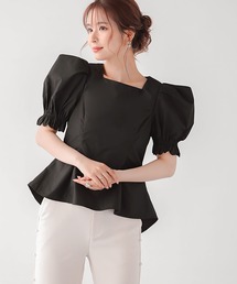 【ZOZO限定商品】Kazuha&Yurinaコラボ!ボリュームスリーブシェイプラインブラウス