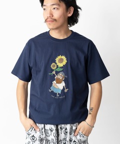 7.4oz feel your feeling刺繍Tee