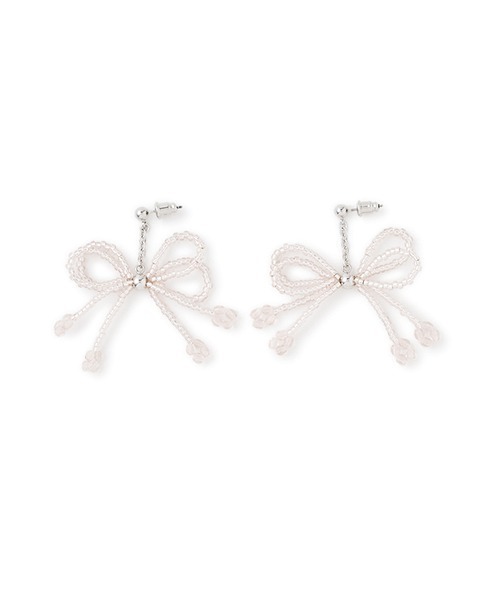 FURFUR(ファーファー)の「リボンピアス(ピアス(両耳用)・レディース・クリア/ブルー/レッド/ピンク・FREE)」の3枚目の写真