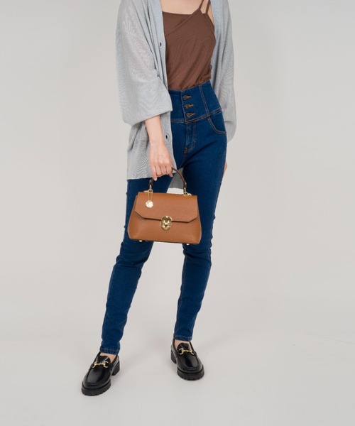 LAURA DI MAGGIO（ローラディマッジオ）の「【LAURA DI MAGGIO/ローラディマッジオ】ミニハンドバッグ ショルダーバッグ　2WAY（ショルダーバッグ・レディース・ブラウン/チャコールグレー/ブラック・FREE）」の22枚目の写真