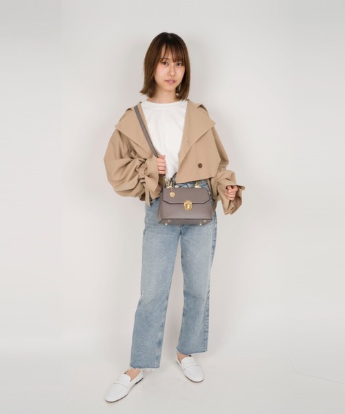 LAURA DI MAGGIO（ローラディマッジオ）の「【LAURA DI MAGGIO/ローラディマッジオ】ミニハンドバッグ ショルダーバッグ　2WAY（ショルダーバッグ・レディース・ブラウン/チャコールグレー/ブラック・FREE）」の10枚目の写真