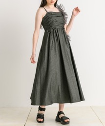 OLIVE des OLIVE | ドロストリボンキャミワンピース　1041090170(ワンピース)