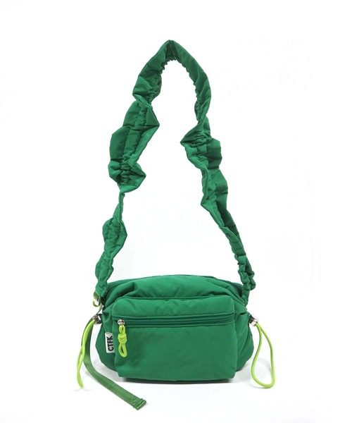 CONTROL FREAK（コントロールフリーク）の「CONTROL FREAK / CTFK（コントロールフリーク）撥水ギャザークロスボディバッグ（ショルダーバッグ・レディース・チャコール/ピンク/グリーン/アイボリー/ブルー/シルバー/オレンジ/その他/カーキ/ボルドー/レオパード/ネイビー/ドット/チェック/ブラック系その他/オリーブ/マルチ・FREE）」の21枚目の写真