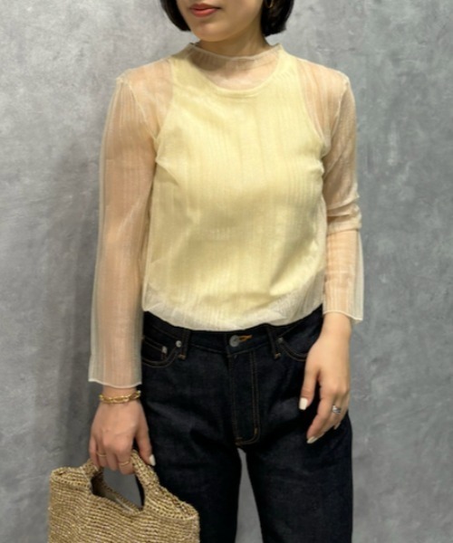 Mila owen シアーリブニット タンクSET Mila Owen 【UUコラボ】シアーリブニットタンクSET