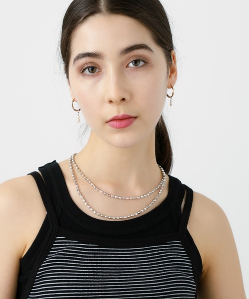 saloon（サルーン）の「SALOON(サルーン)/ボールチェーンWネックレス（ネックレス・レディース・その他1/その他2・FREE）」の3枚目の写真