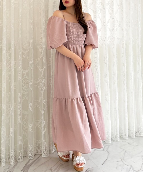 INGNI｜2Wayフリル花柄シャーリングワンピース | Rakuten