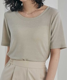 RANAN（ラナン）の「[接触冷感]ラメＴシャツ（Tシャツ/カットソー）」