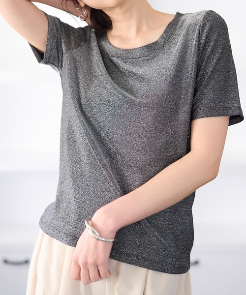 セール】[接触冷感]ラメTシャツ（Tシャツ/カットソー）｜RANAN