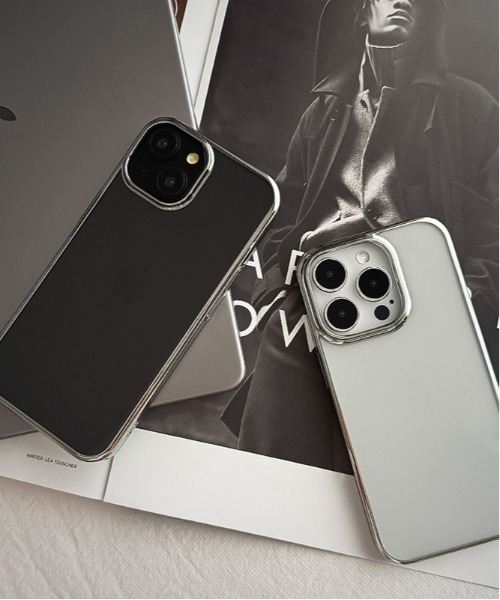 サイドメッキケース iPhoneケース スマホケース クリア iPhone15 15Pro