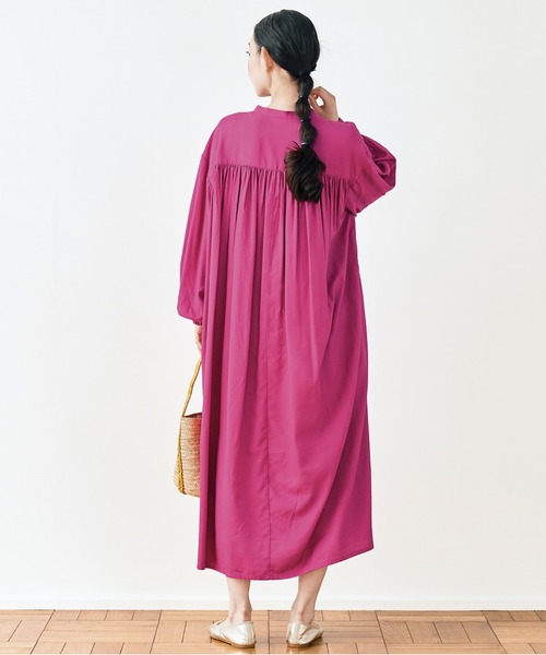and myera(アンド マイラ)の「and myera feat. avecmoi ピンクのワンピース(ワンピース・レディース・ピンク・X-LARGE/LARGE/MEDIUM/SMALL)」の6枚目の写真