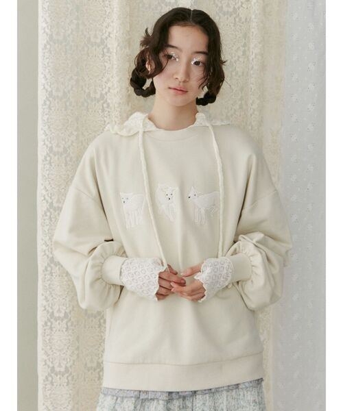 merryjenny モコモコひつじスウェット モコモコひつじスウェット（スウェット）｜merry jenny（メリー