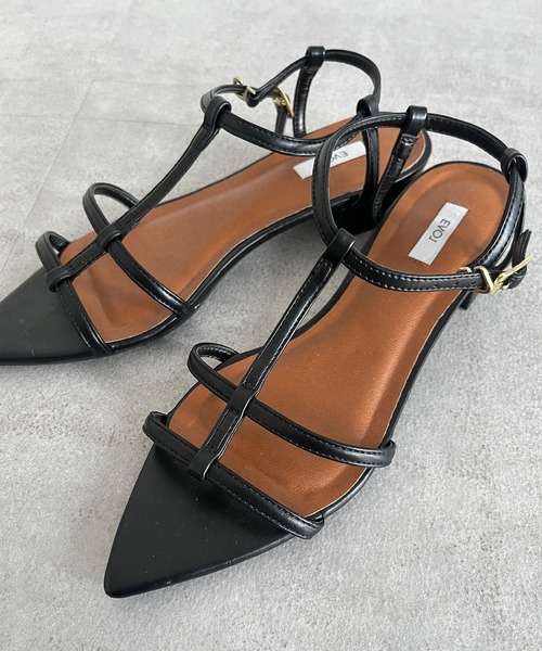 DouDou(ドゥドゥ)の「ポインテッドストラップサンダル(サンダル・レディース・ブラック/シルバー/ゴールド・SMALL/MEDIUM/LARGE)」の8枚目の写真
