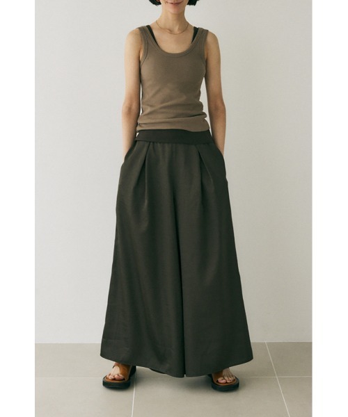 M_（エムアンダーバー）の「オーガニックコットン使用 それぞれ単品で使えて着まわし自由なレイヤードタンクトップセット（タンクトップ・レディース・ライトブラウン/ライトピンク/ライトベージュ・FREE）」の7枚目の写真