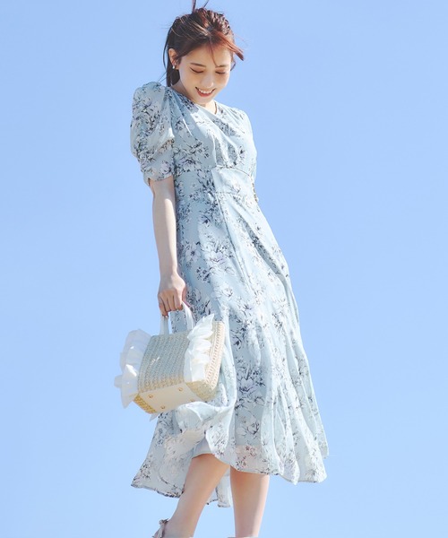 LAISSE PASSE（レッセパッセ）の「水彩プリントミディワンピース