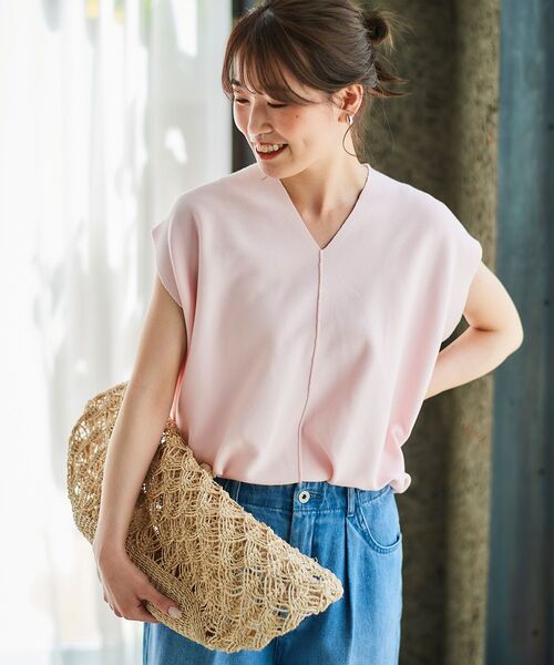 le.coeur blanc（ルクールブラン）の「BAGMATI 柄あみかごバッグ（かごバッグ・レディース・ベージュ・FREE）」の6枚目の写真