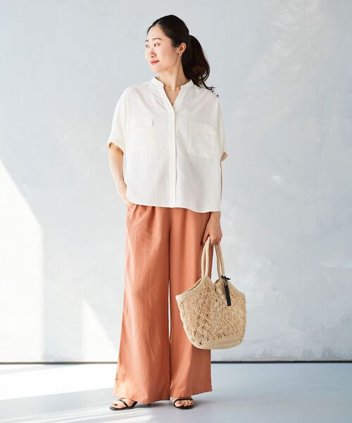 le.coeur blanc（ルクールブラン）の「BAGMATI 柄あみかごバッグ（かごバッグ・レディース・ベージュ・FREE）」の16枚目の写真