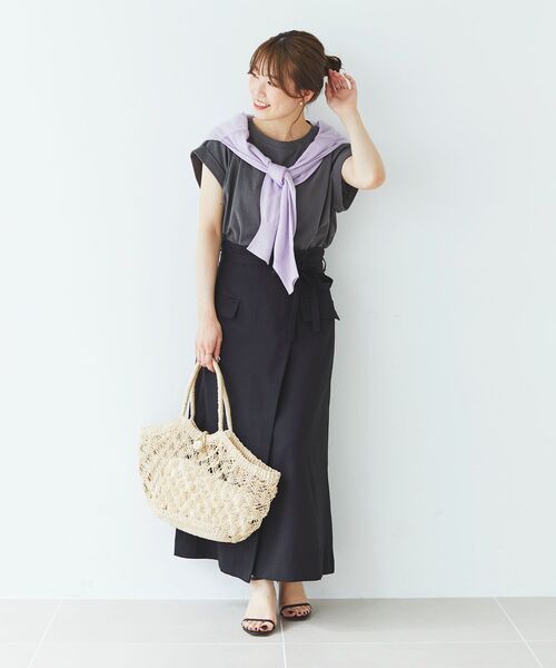 le.coeur blanc（ルクールブラン）の「BAGMATI 柄あみかごバッグ（かごバッグ・レディース・ベージュ・FREE）」の17枚目の写真