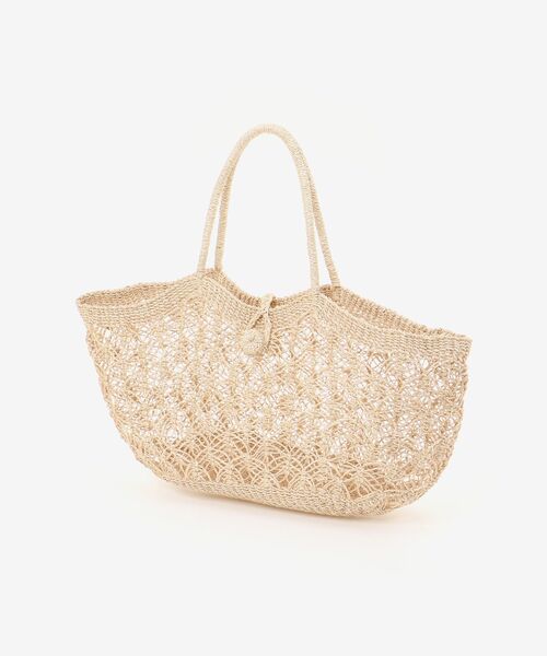 le.coeur blanc（ルクールブラン）の「BAGMATI 柄あみかごバッグ（かごバッグ・レディース・ベージュ・FREE）」の18枚目の写真