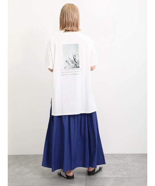 Samansa Mos2 blue（サマンサモスモスブルー）の「【Made in India】コットンビスコースギャザースカート（スカート・レディース・ブラック/グリーン/ブルー・F）」の17枚目の写真