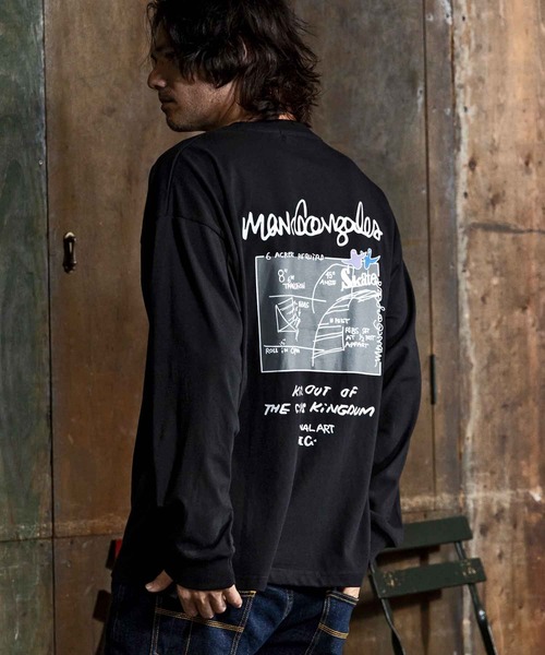 SHIFFON（シフォン）の「【WEB・直営店限定】MARK GONZALES ARTWORK COLLECTION(マーク ゴンザレス)バックプリントロングTシャツ/4type/4colors（Tシャツ/カットソー・メンズ・ブルー系その他2/ブルー系その他3/ブルー系その他4/ホワイト系1/ホワイト系2/ホワイト系3/ホワイト系4/ブラック系1/ブラック系2/ブラック系3/ブラック系4/ベージュ系1/ベージュ系2/ベージュ系3/ベージュ系4/ブルー系その他・M/L/XL）」の9枚目の写真