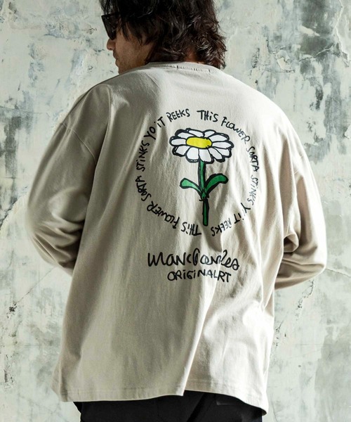 SHIFFON（シフォン）の「【WEB・直営店限定】MARK GONZALES ARTWORK COLLECTION(マーク ゴンザレス)バックプリントロングTシャツ/4type/4colors（Tシャツ/カットソー・メンズ・ブルー系その他2/ブルー系その他3/ブルー系その他4/ホワイト系1/ホワイト系2/ホワイト系3/ホワイト系4/ブラック系1/ブラック系2/ブラック系3/ブラック系4/ベージュ系1/ベージュ系2/ベージュ系3/ベージュ系4/ブルー系その他・M/L/XL）」の10枚目の写真