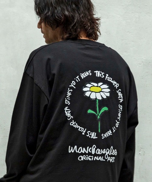 SHIFFON（シフォン）の「【WEB・直営店限定】MARK GONZALES ARTWORK COLLECTION(マーク ゴンザレス)バックプリントロングTシャツ/4type/4colors（Tシャツ/カットソー・メンズ・ブルー系その他2/ブルー系その他3/ブルー系その他4/ホワイト系1/ホワイト系2/ホワイト系3/ホワイト系4/ブラック系1/ブラック系2/ブラック系3/ブラック系4/ベージュ系1/ベージュ系2/ベージュ系3/ベージュ系4/ブルー系その他・M/L/XL）」の19枚目の写真