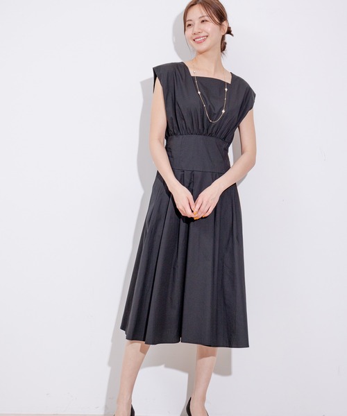 Jayro（ジャイロ）の「ウエストゴム切替ワンピース（ワンピース・レディース・ブラック・FREE）」の2枚目の写真
