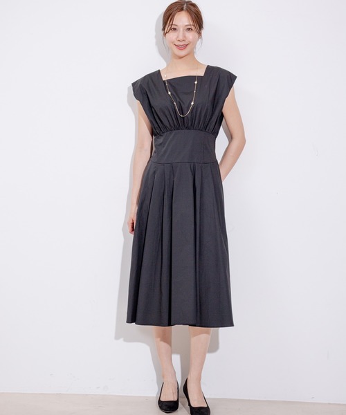 Jayro（ジャイロ）の「ウエストゴム切替ワンピース（ワンピース・レディース・ブラック・FREE）」の3枚目の写真