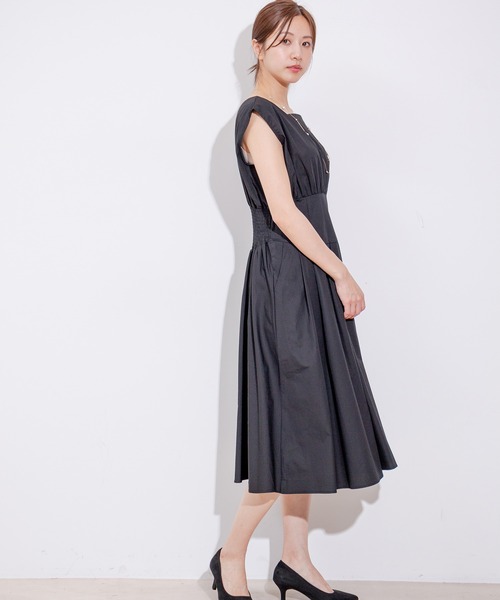 Jayro（ジャイロ）の「ウエストゴム切替ワンピース（ワンピース・レディース・ブラック・FREE）」の5枚目の写真