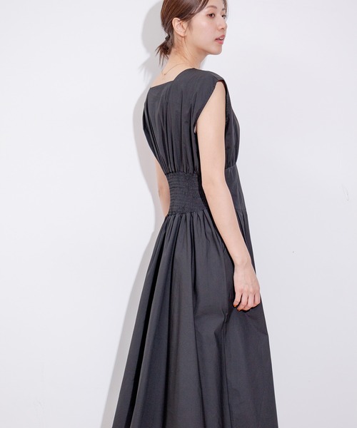 Jayro（ジャイロ）の「ウエストゴム切替ワンピース（ワンピース・レディース・ブラック・FREE）」の6枚目の写真