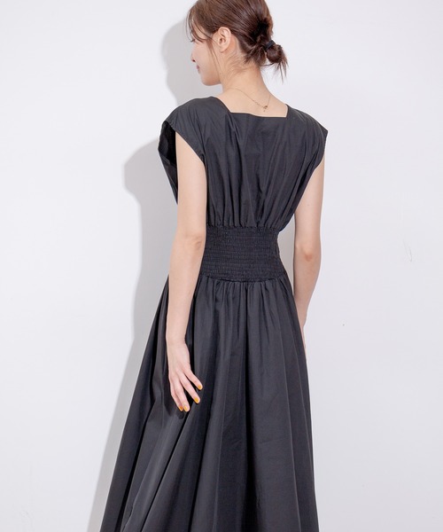 Jayro（ジャイロ）の「ウエストゴム切替ワンピース（ワンピース・レディース・ブラック・FREE）」の7枚目の写真