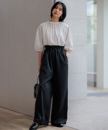 セール】シルクネップヘリンボーン ガウチョ パンツ（その他パンツ