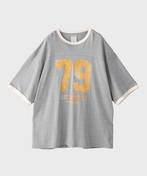FACCIES | 【FACCIES/ファッチーズ】TOP MELANGE NUMBERRING TEE(Tシャツ/カットソー)