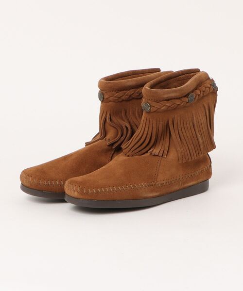 Minnetonka(ミネトンカ)の「◆MINNETONKA◆ハイ トップ バック ジッパー ブーツ HI TOP BACK ZIP BOOTS(ブーツ・レディース・ダークブラウン/ブラック/ライトブラウン/グレー/ブラウン・US5.5/US6/US5)」の1枚目の写真