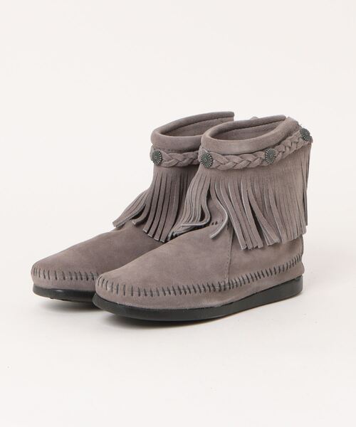 Minnetonka(ミネトンカ)の「◆MINNETONKA◆ハイ トップ バック ジッパー ブーツ HI TOP BACK ZIP BOOTS(ブーツ・レディース・ダークブラウン/ブラック/ライトブラウン/グレー/ブラウン・US5.5/US6/US5)」の4枚目の写真