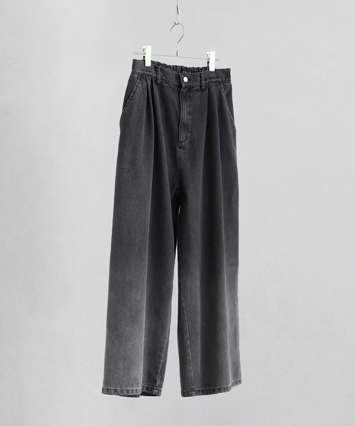 ETELIO(エテリオ)の「グラデーションワイドバギーデニムパンツ(デニムパンツ・メンズ・ブルー/ブラック/ブラック系/ブルー系・S/M/L)」の5枚目の写真