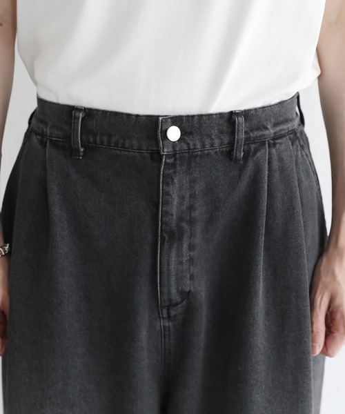 ETELIO(エテリオ)の「グラデーションワイドバギーデニムパンツ(デニムパンツ・メンズ・ブルー/ブラック/ブラック系/ブルー系・S/M/L)」の12枚目の写真