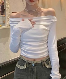 c.u.l | 指穴付き オフショルダートップス culw694(Tシャツ/カットソー)