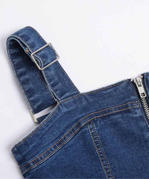 AMELY(エミリー)の「ジップアップビスチェ&フレアパンツ(セットアップ・レディース・ブルー/ブラック・L/M)」の20枚目の写真