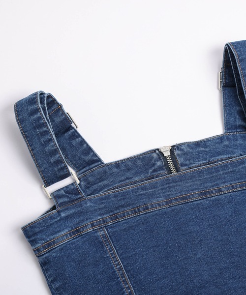 AMELY(エミリー)の「ジップアップビスチェ&フレアパンツ(セットアップ・レディース・ブルー/ブラック・L/M)」の14枚目の写真