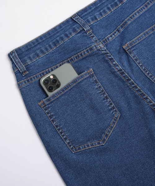 AMELY(エミリー)の「ジップアップビスチェ&フレアパンツ(セットアップ・レディース・ブルー/ブラック・L/M)」の5枚目の写真